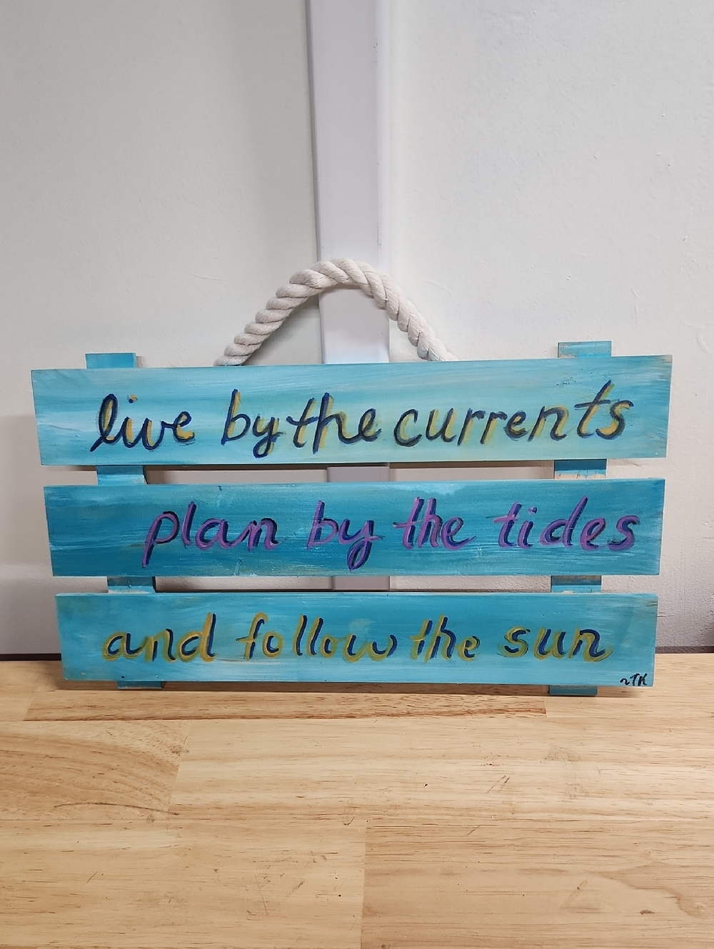 Beach Quote Life Sign On Wood 11 x 7 Inch